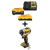 20V MAX XR Lithium-Ion Cordless Impact Driver with 6.0 Ah and 4.0 Ah Starter Kit
