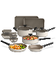Bella 21-Piece Nonstick Cookware, Bakeware & Bowls Set - Oatmilk