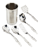 Circulon Tools Stainless Steel Kitchen Tools with Crock, Set of 6