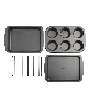 Good Cook 4 Piece Nonstick Steel Toaster Oven Set