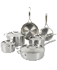 Pine and Pike 10-piece Stainless Steel Cookware Set - Silver