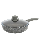 Parma Plus Aluminum Nonstick 2.6-Qt Saute Pan with Lid - Gray