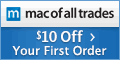 Mac of all Trades Coupons + 3% cashback Mac of all Trades Coupons + 3% cashback